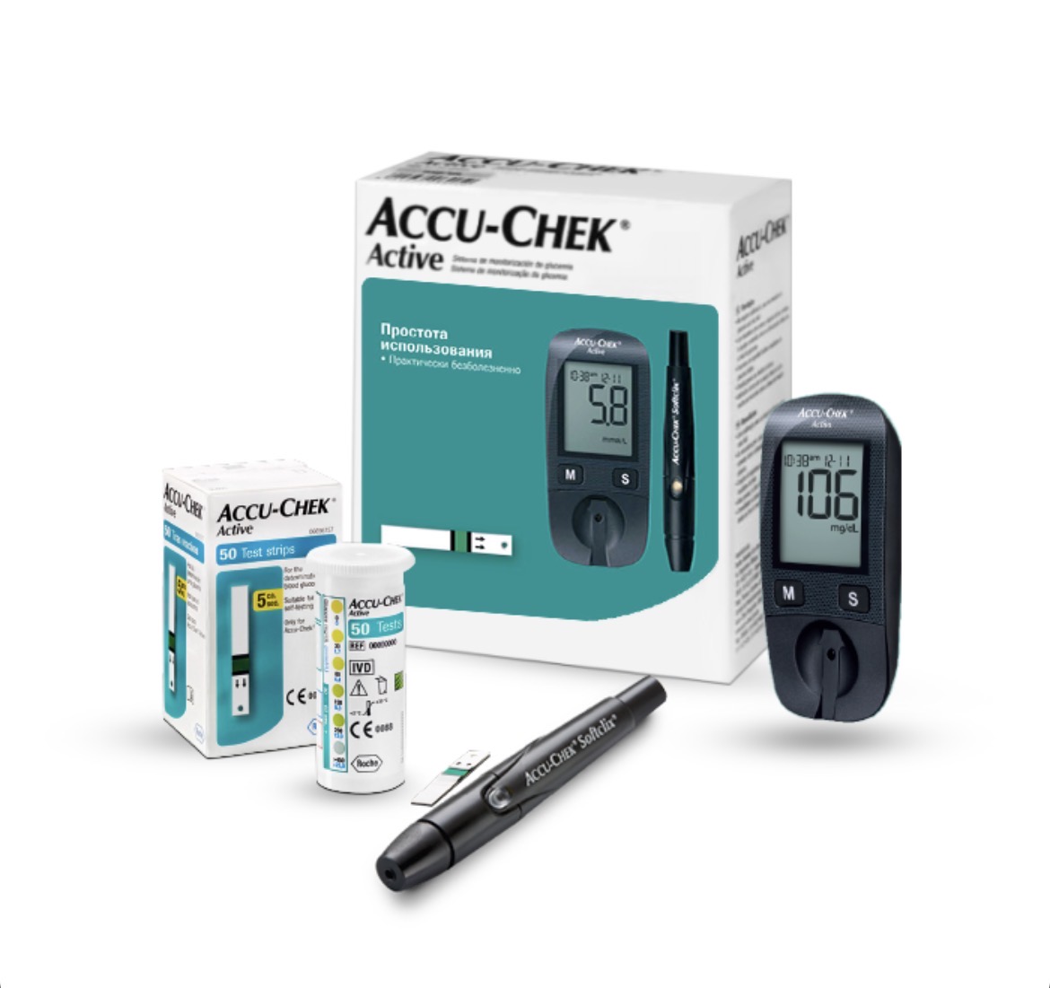 دستگاه تست قندخون اکیوچک اکتیو